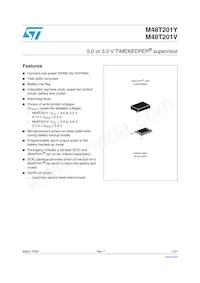 M48T201Y-70MH1E Datasheet Cover