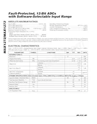 MAX1272EUA+T Datasheet Page 2