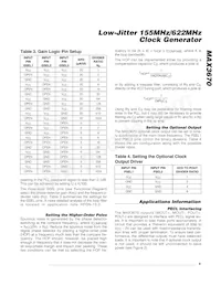 MAX3670EGJ-T Datasheet Page 9