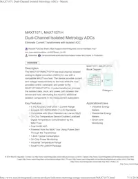MAX71071+T Datasheet Copertura