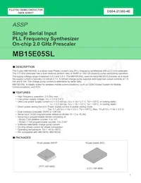 MB15E05SLPFV1-G-ER-6E1 Datenblatt Cover
