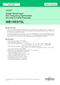 MB15E07SLPFV1-G-ER-6E1 Datasheet Cover