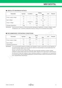 MB15E07SLPFV1-G-ER-6E1 Datasheet Pagina 5