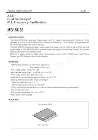 MB15U36PFV-G-BNDE1 Datasheet Cover