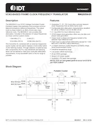 MK2059-01SITR Datasheet Cover