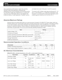 MK2703STR Datasheet Page 3