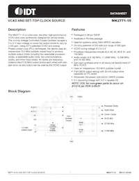 MK2771-15RTR Datasheet Cover