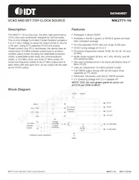 MK2771-16RTR Datasheet Cover