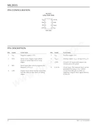 ML2035IP 데이터 시트 페이지 2