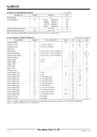 NJM555D Datasheet Page 2