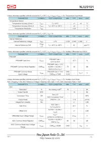 NJU9101MLE-TE1 Datasheet Page 5