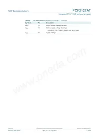 PCF2127AT/1 Datasheet Page 5