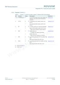PCF2127AT/1 Datasheet Page 12
