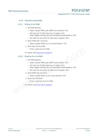 PCF2127AT/1 Datasheet Pagina 17