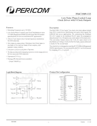 PI6C2509-133LEX Datasheet Cover