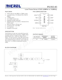 PL502-03SC Datasheet Cover