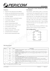 PT7C4311WE Datasheet Cover