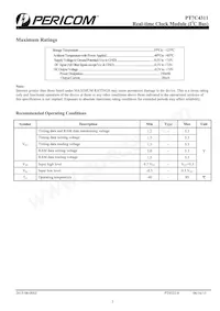 PT7C4311WE Datasheet Page 3