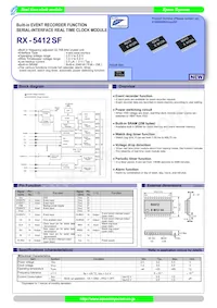RX-5412SF:B3 PURE SN Datasheet Cover