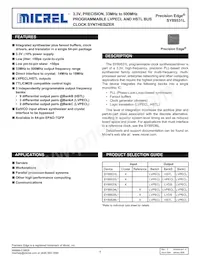 SY89531LHZ-TR Datasheet Cover