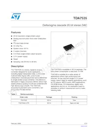 TDA7535 Datasheet Cover