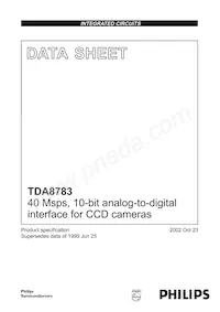 TDA8783HL/C4數據表 封面