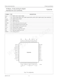 TDA8784HL/C5 Datasheet Page 6