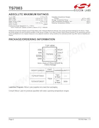 TS7003ITD833T Datasheet Page 2