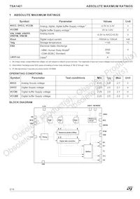 TSA1401IF Datasheet Page 2
