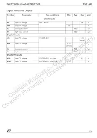 TSA1401IF Datasheet Page 7