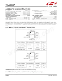 TSA7887BRZ-REEL Datasheet Page 2