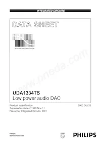 UDA1334TS/N1數據表 封面