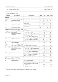 UDA1334TS/N1 Datasheet Page 4