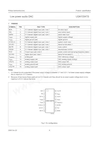 UDA1334TS/N1 Datasheet Page 6