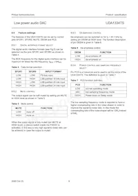 UDA1334TS/N1 Datasheet Page 9