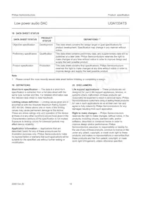 UDA1334TS/N1 Datasheet Page 19