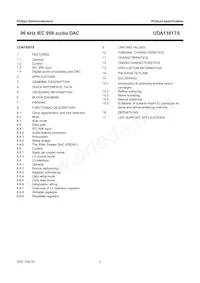 UDA1351TS/N1 Datasheet Page 2