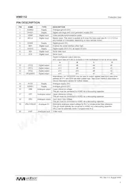 WM8152SCDS/RV數據表 頁面 4