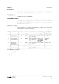 WM8253SCDS/RV Datenblatt Seite 18