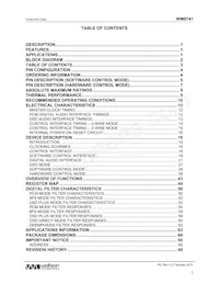 WM8741GEDS/RV Datasheet Page 3