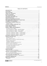 WM8953ECS/RV Datasheet Page 2