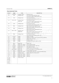 WM8953ECS/RV Datasheet Page 5
