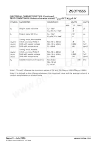 ZSCT1555N8TA Datasheet Page 3
