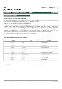 ACS8514T 데이터 시트 페이지 19