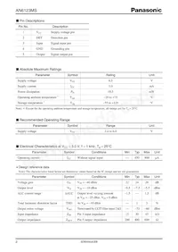 AN6123MS-TXL Datasheet Page 2