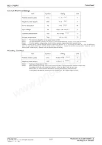 BD34700FV-E2 Datasheet Page 5