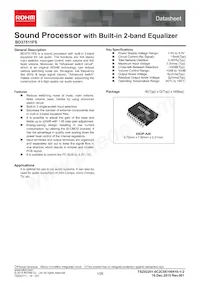 BD37512FS-E2 Datasheet Cover