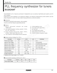 BU2624AF-E2 Datasheet Cover