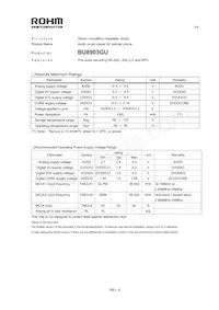 BU8903GU-E2 Datasheet Copertura