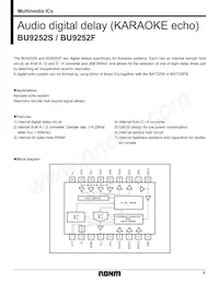 BU9252F-E2 Datasheet Cover